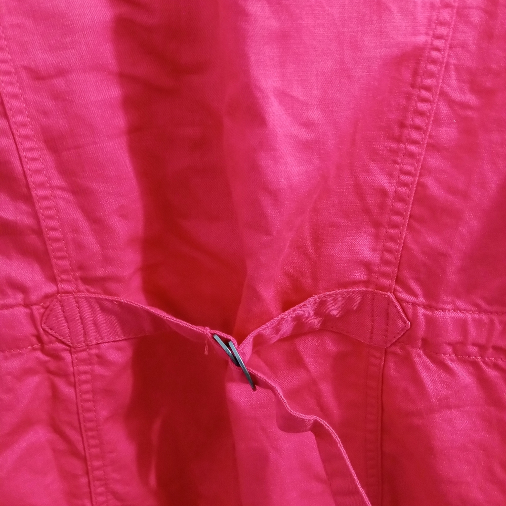 Talbots Raspberry Linen Jacket Size Small - Picture 7 of 8